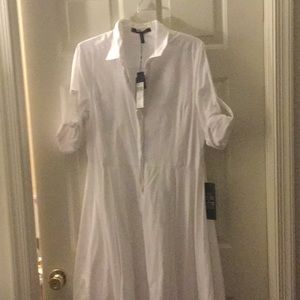 NWT BCBG White Beatryce shirtdress
